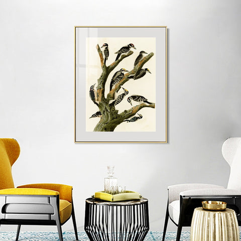 INVIN ART Metal Framed Canvas Series#146 by John James Audubon Wall Art Living Room Home Office Decorations
