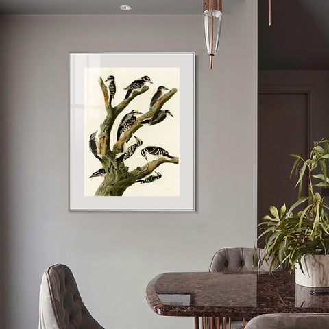 INVIN ART Metal Framed Canvas Series#146 by John James Audubon Wall Art Living Room Home Office Decorations