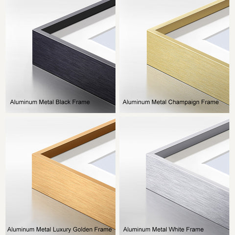 INVIN ART Mental Framed Canvas Giclee Print Art Flower 10 by Marc Chagall Wall Art Living Room Home Office Decorations