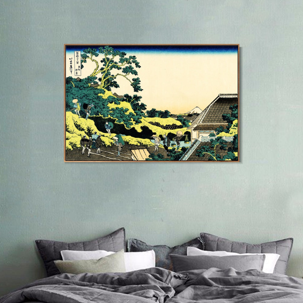 INVIN ART Framed Canvas Giclee Print Series#8 by Katsushika Hokusai Wall Art Living Room Home Office Decorations