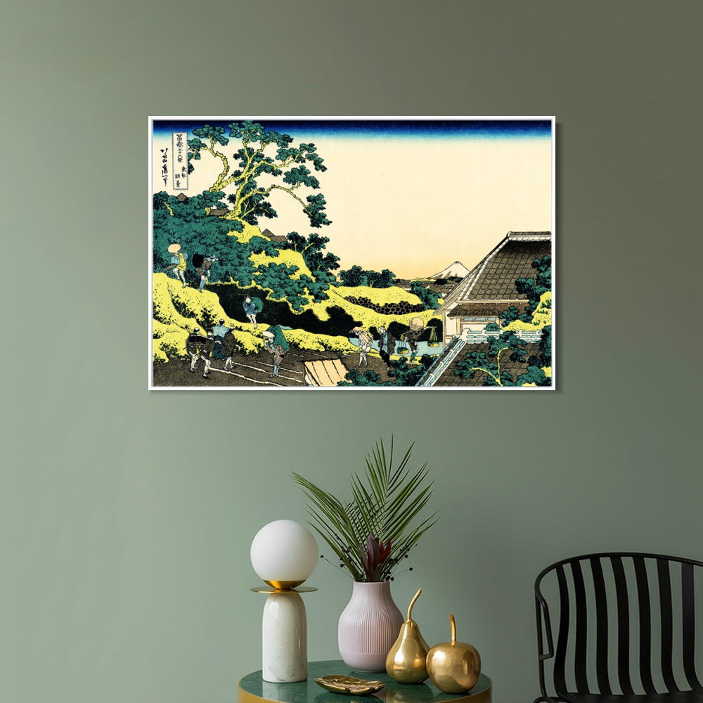 INVIN ART Framed Canvas Giclee Print Series#8 by Katsushika Hokusai Wall Art Living Room Home Office Decorations