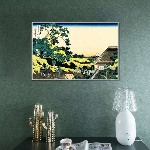 INVIN ART Framed Canvas Giclee Print Series#8 by Katsushika Hokusai Wall Art Living Room Home Office Decorations