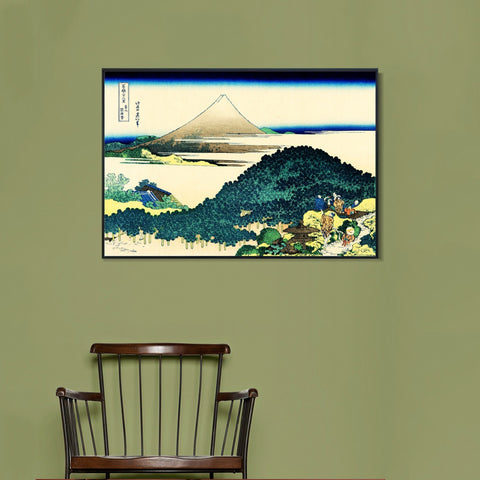 INVIN ART Framed Canvas Giclee Print thirty six views of mount fuji by Katsushika Hokusai Wall Art Living Room Home Office Decorations