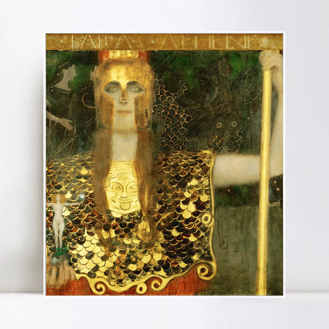 INVIN ART Framed Canvas Giclee Print Art Series#56 by Gustav Klimt Wall Art Living Room Home Office Decorations