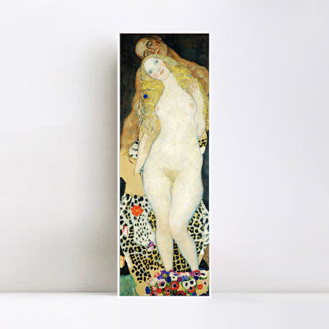 INVIN ART Framed Canvas Giclee Print Art Series#57 Lover by Gustav Klimt Wall Art Living Room Home Office Decorations