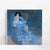 INVIN ART Framed Canvas Giclee Print Art Woman in Blue Dress by Gustav Klimt Wall Art Living Room Home Office Decorations