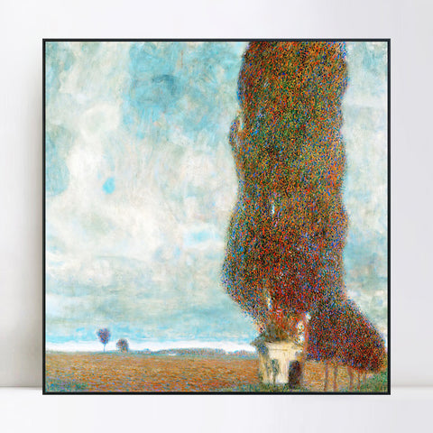 INVIN ART Framed Canvas Giclee Print Art Series#76 by Gustav Klimt Wall Art Living Room Home Office Decorations
