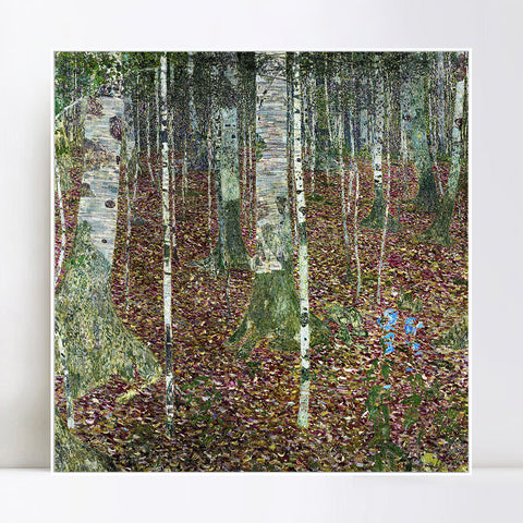 INVIN ART Framed Canvas Giclee Print Art Trees#5 by Gustav Klimt Wall Art Living Room Home Office Decorations