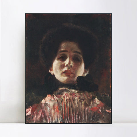 INVIN ART Framed Canvas Giclee Print Art Series#80 by Gustav Klimt Wall Art Living Room Home Office Decorations