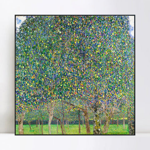 INVIN ART Framed Canvas Giclee Print Art Pear Trees(ORCHARD PEARS TREE) by Gustav Klimt Wall Art Living Room Home Office Decorations