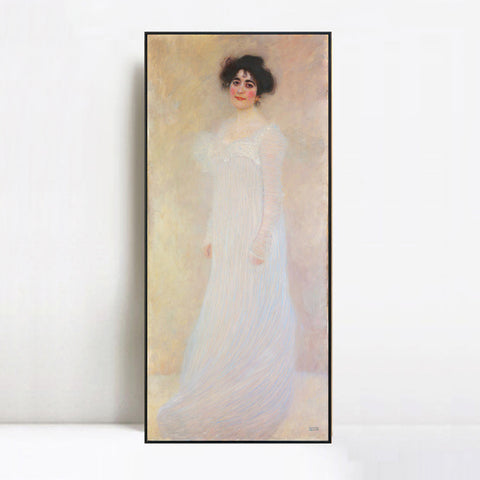 INVIN ART Framed Canvas Giclee Print Art Bildnis der Serena Lederer 1899 by Gustav Klimt Wall Art Living Room Home Office Decorations