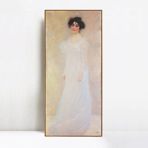 INVIN ART Framed Canvas Giclee Print Art Bildnis der Serena Lederer 1899 by Gustav Klimt Wall Art Living Room Home Office Decorations