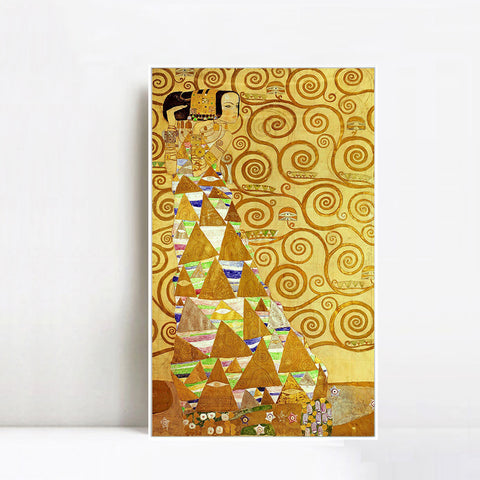 INVIN ART Framed Canvas Giclee Print Art The Woman In Gold by Gustav Klimt Wall Art Living Room Home Office Decorations