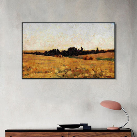 INVIN ART Framed Canvas Giclee Print Series#15 by Isaac Levitan Wall Art Living Room Home Office Decorations