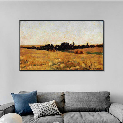 INVIN ART Framed Canvas Giclee Print Series#15 by Isaac Levitan Wall Art Living Room Home Office Decorations