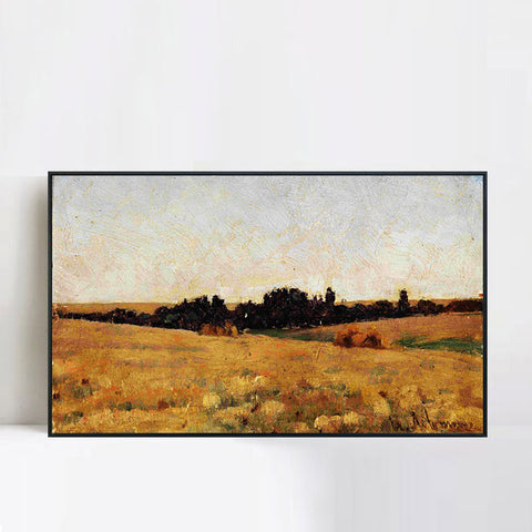 INVIN ART Framed Canvas Giclee Print Series#15 by Isaac Levitan Wall Art Living Room Home Office Decorations