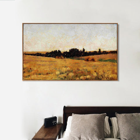 INVIN ART Framed Canvas Giclee Print Series#15 by Isaac Levitan Wall Art Living Room Home Office Decorations