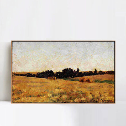 INVIN ART Framed Canvas Giclee Print Series#15 by Isaac Levitan Wall Art Living Room Home Office Decorations