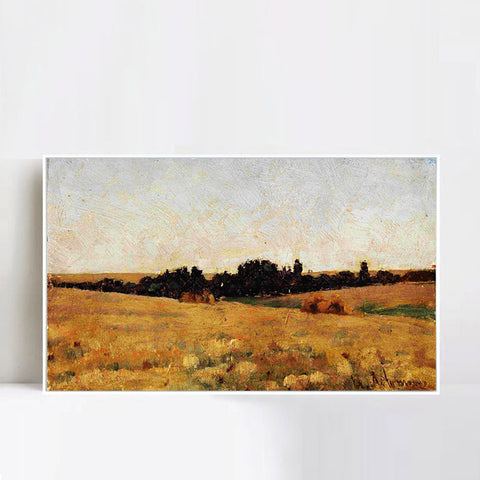 INVIN ART Framed Canvas Giclee Print Series#15 by Isaac Levitan Wall Art Living Room Home Office Decorations