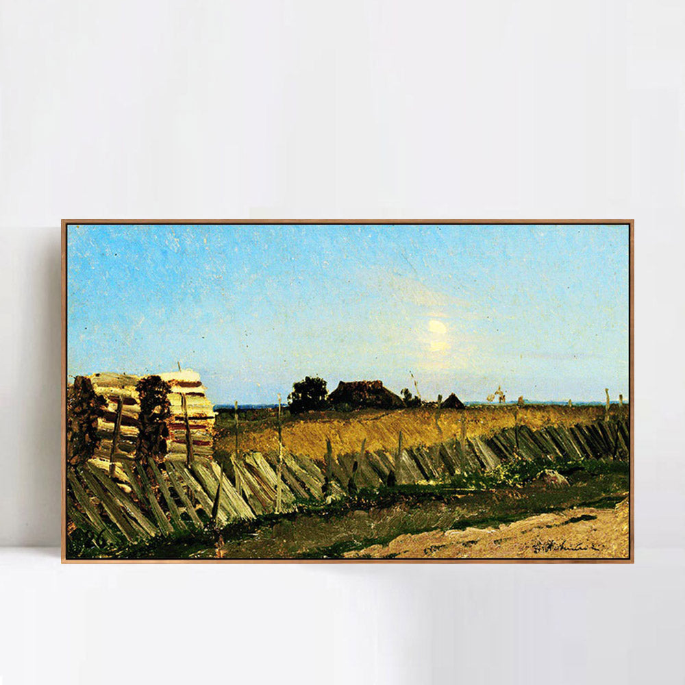INVIN ART Framed Canvas Giclee Print Series#17 by Isaac Levitan Wall Art