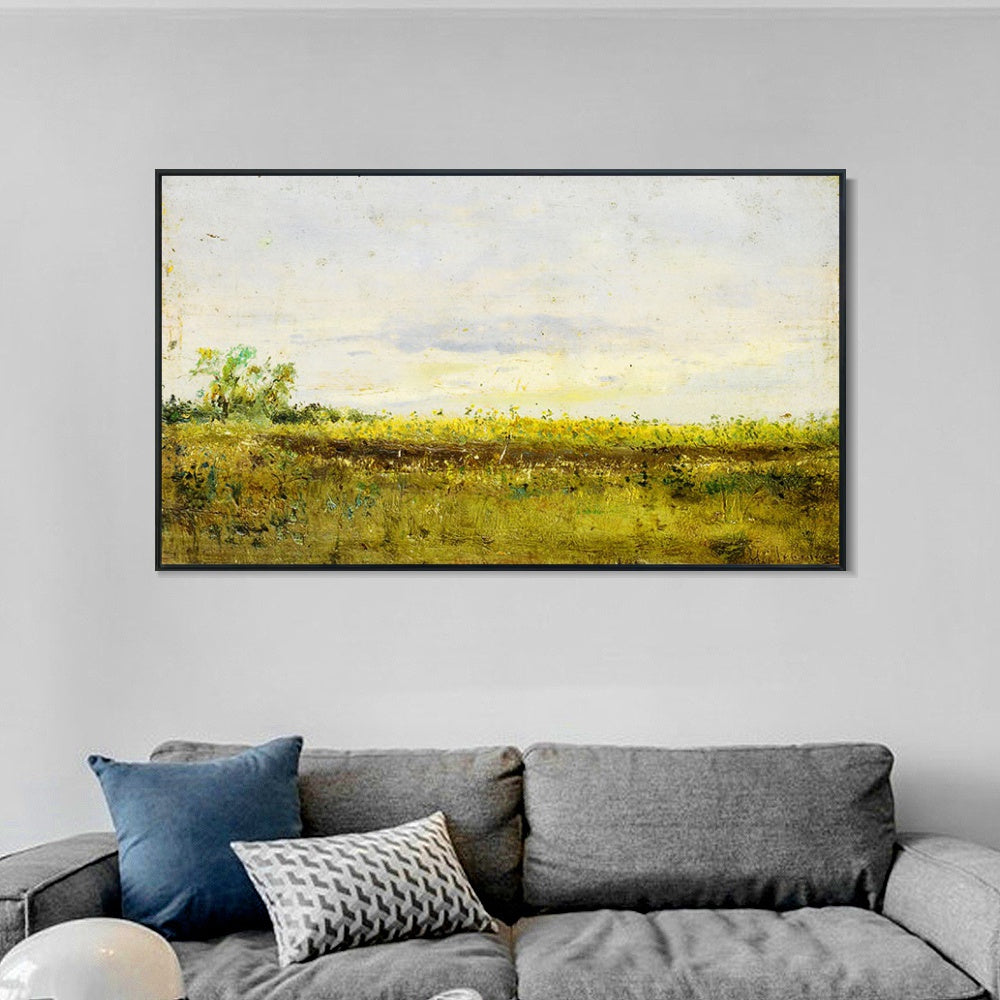 INVIN ART Framed Canvas Giclee Print Series#20 by Isaac Levitan Wall Art