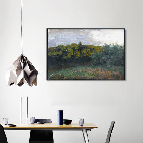 INVIN ART Framed Canvas Giclee Print Seires#27 by Isaac Levitan Wall Art Living Room Home Office Decorations