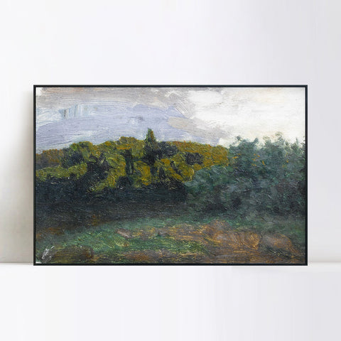 INVIN ART Framed Canvas Giclee Print Seires#27 by Isaac Levitan Wall Art Living Room Home Office Decorations