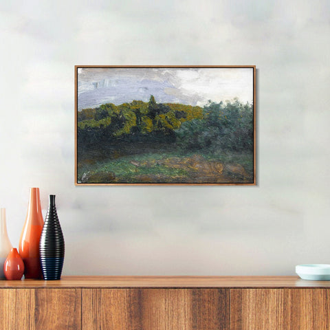 INVIN ART Framed Canvas Giclee Print Seires#27 by Isaac Levitan Wall Art Living Room Home Office Decorations