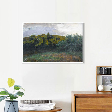 INVIN ART Framed Canvas Giclee Print Seires#27 by Isaac Levitan Wall Art Living Room Home Office Decorations