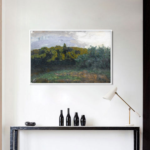 INVIN ART Framed Canvas Giclee Print Seires#27 by Isaac Levitan Wall Art Living Room Home Office Decorations