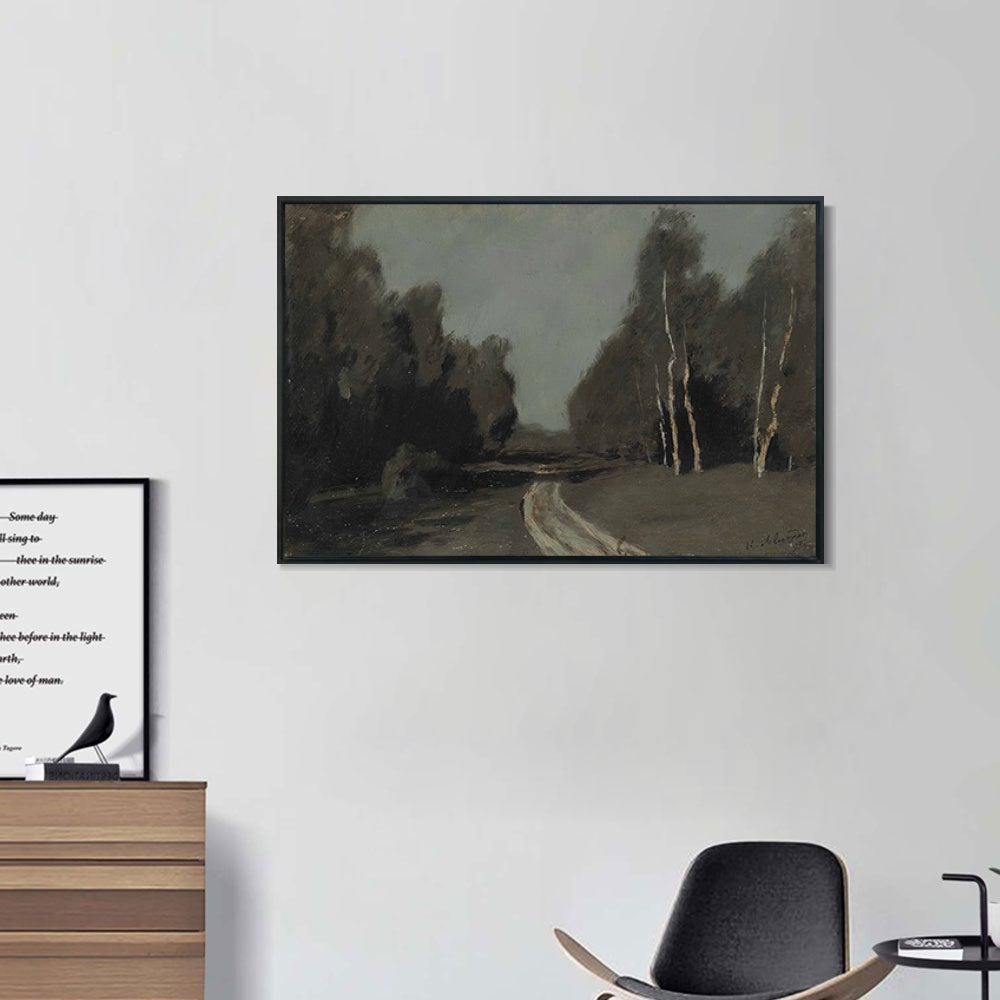 INVIN ART Framed Canvas Giclee Print Seires#29 by Isaac Levitan Wall Art
