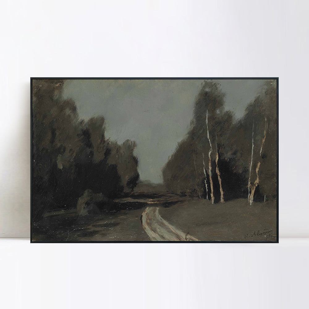 INVIN ART Framed Canvas Giclee Print Seires#29 by Isaac Levitan Wall Art