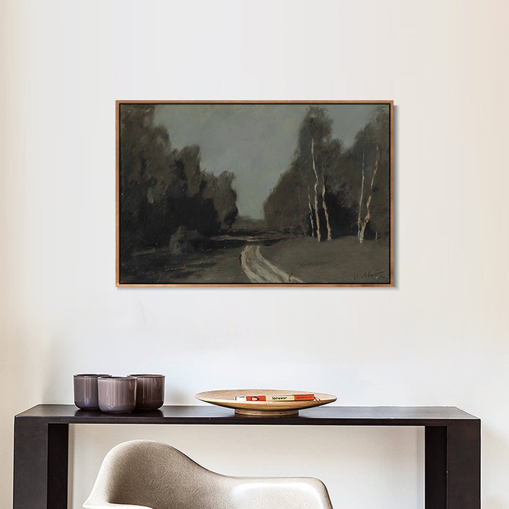 INVIN ART Framed Canvas Giclee Print Seires#29 by Isaac Levitan Wall Art