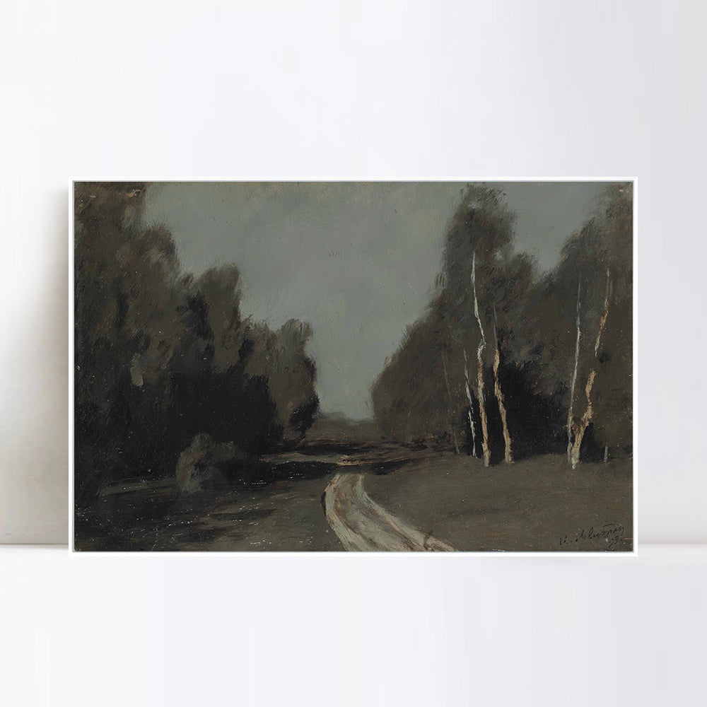 INVIN ART Framed Canvas Giclee Print Seires#29 by Isaac Levitan Wall Art