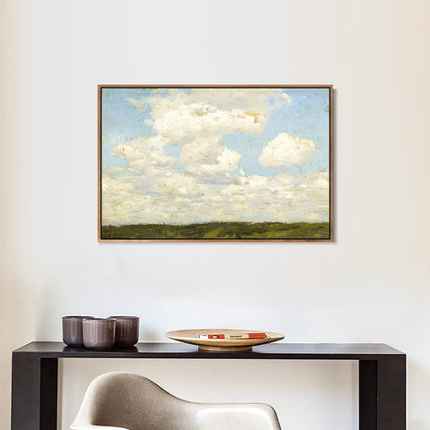 INVIN ART Framed Canvas Giclee Print Clouds by Isaac Levitan Wall Art Living Room Home Office Decorations