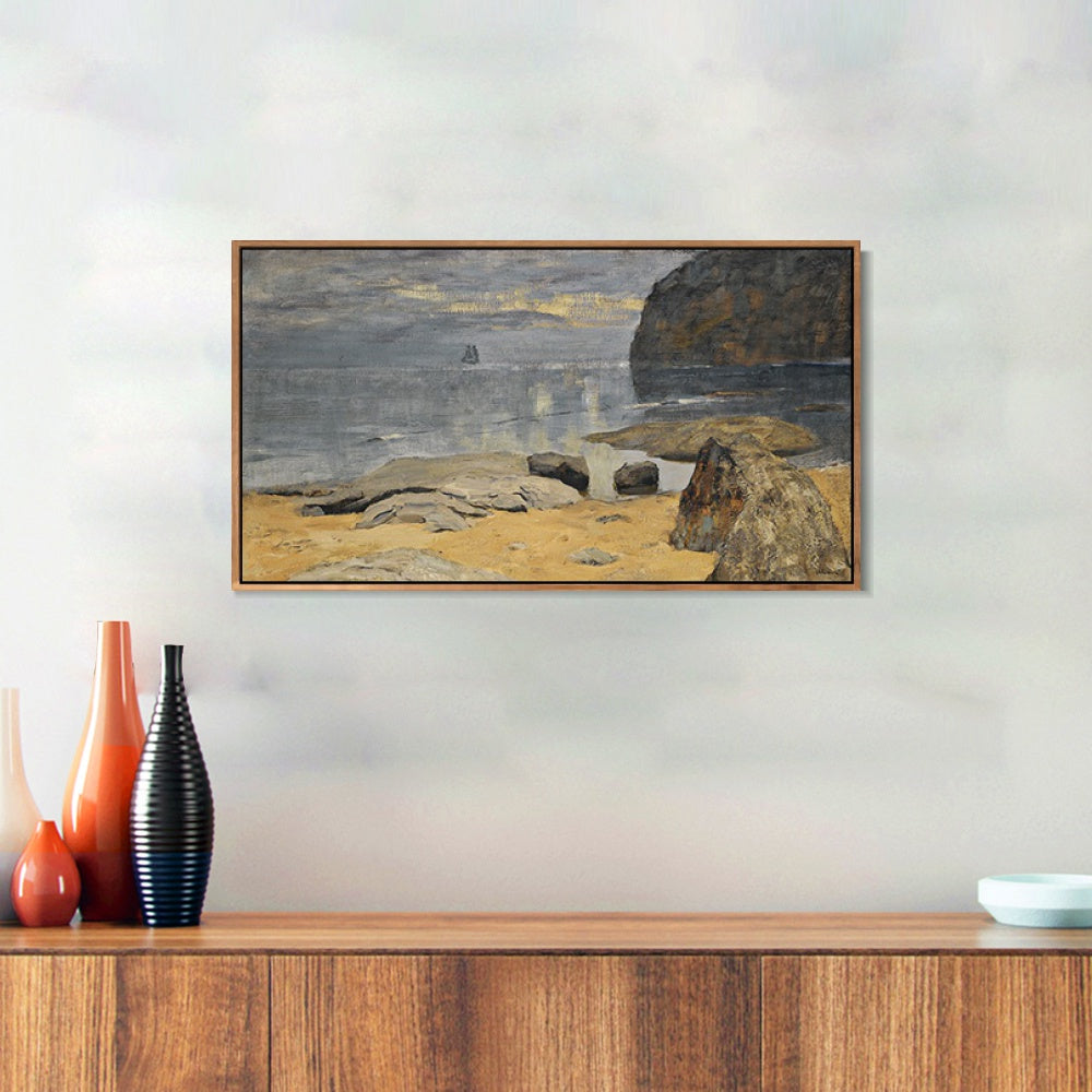 INVIN ART Framed Canvas Giclee Print Series#31 by Isaac Levitan Wall Art