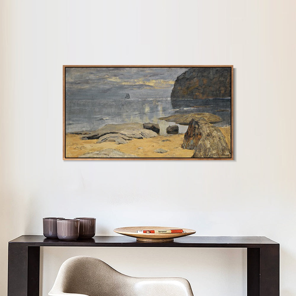 INVIN ART Framed Canvas Giclee Print Series#31 by Isaac Levitan Wall Art