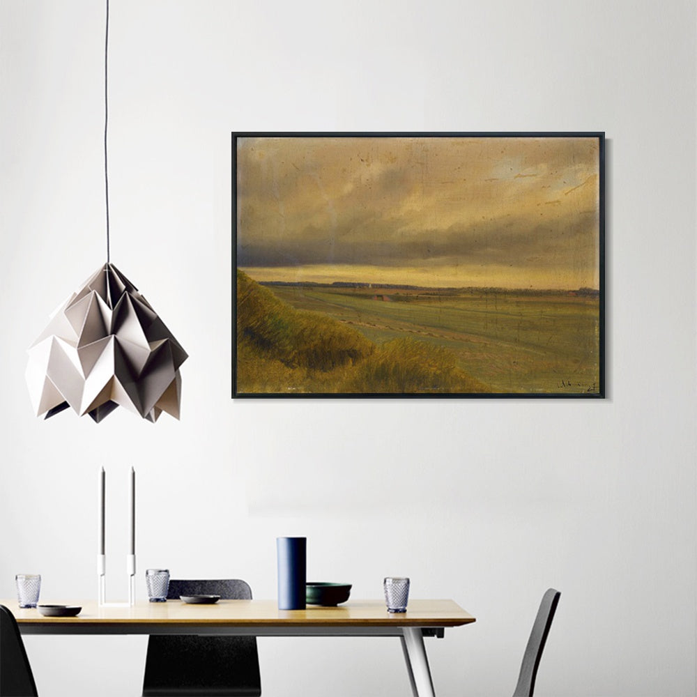 INVIN ART Framed Canvas Giclee Print Seires#32 by Isaac Levitan Wall Art