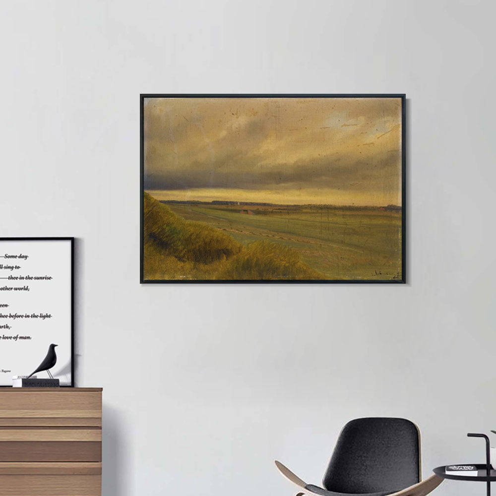 INVIN ART Framed Canvas Giclee Print Seires#32 by Isaac Levitan Wall Art