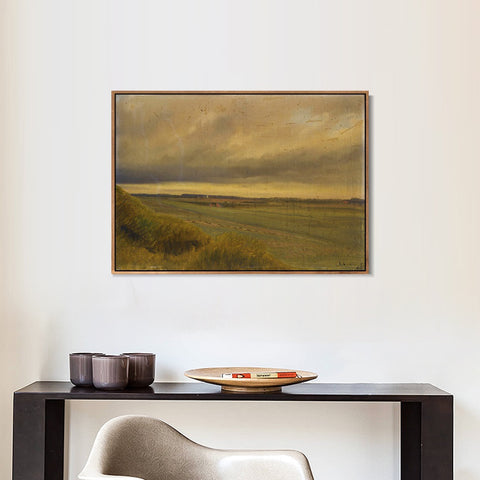 INVIN ART Framed Canvas Giclee Print Seires#32 by Isaac Levitan Wall Art Living Room Home Office Decorations