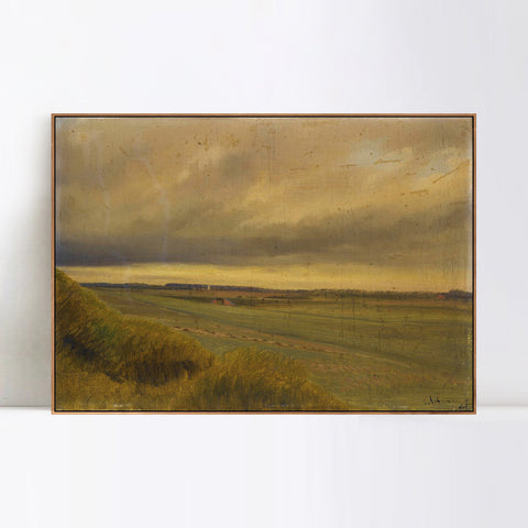INVIN ART Framed Canvas Giclee Print Seires#32 by Isaac Levitan Wall Art Living Room Home Office Decorations