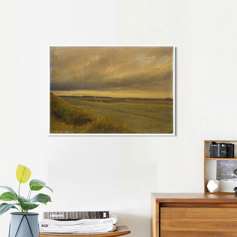 INVIN ART Framed Canvas Giclee Print Seires#32 by Isaac Levitan Wall Art Living Room Home Office Decorations