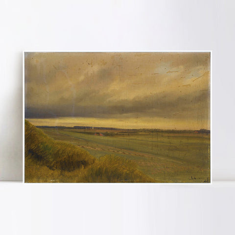 INVIN ART Framed Canvas Giclee Print Seires#32 by Isaac Levitan Wall Art Living Room Home Office Decorations
