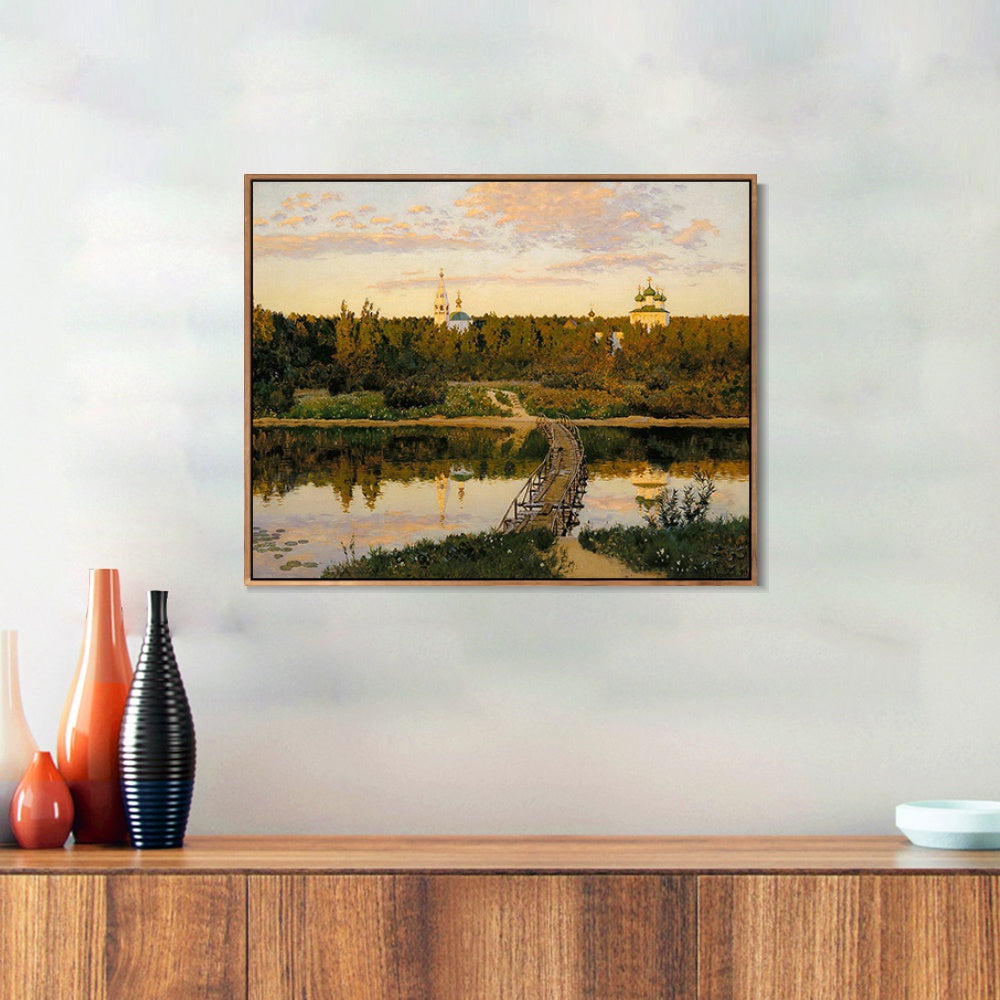 INVIN ART Framed Canvas Giclee Print the culturium by Isaac Levitan Wall Art