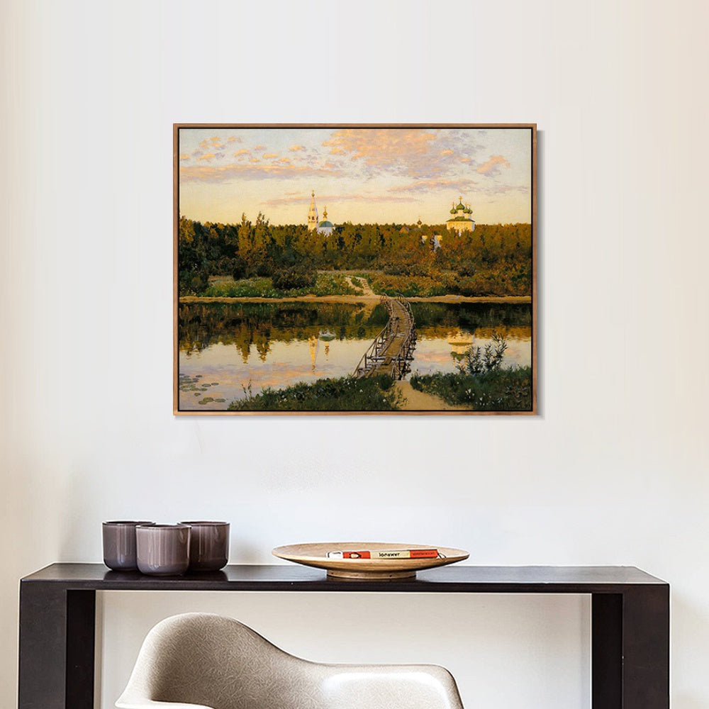 INVIN ART Framed Canvas Giclee Print the culturium by Isaac Levitan Wall Art