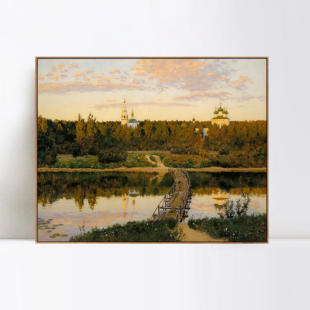 INVIN ART Framed Canvas Giclee Print the culturium by Isaac Levitan Wall Art