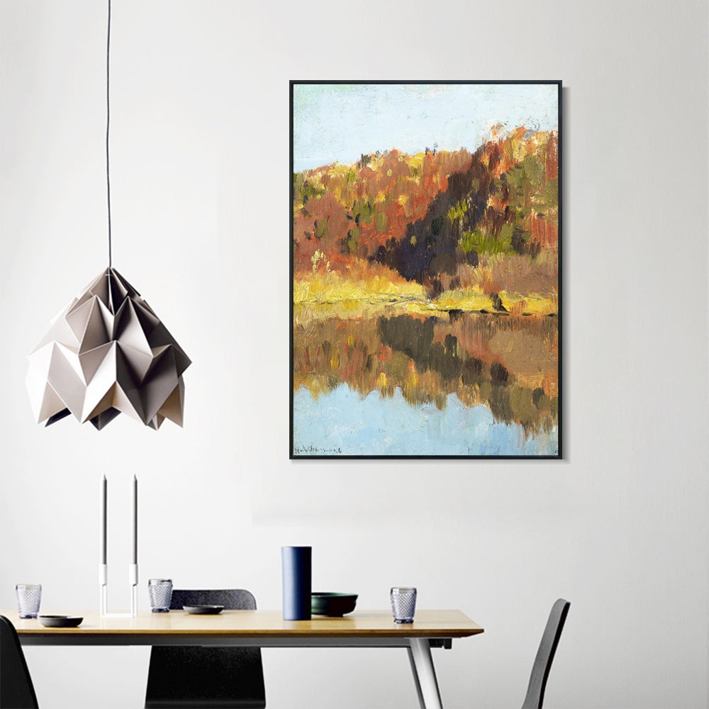 INVIN ART Framed Canvas Giclee Print Series#44 by Isaac Levitan Wall Art