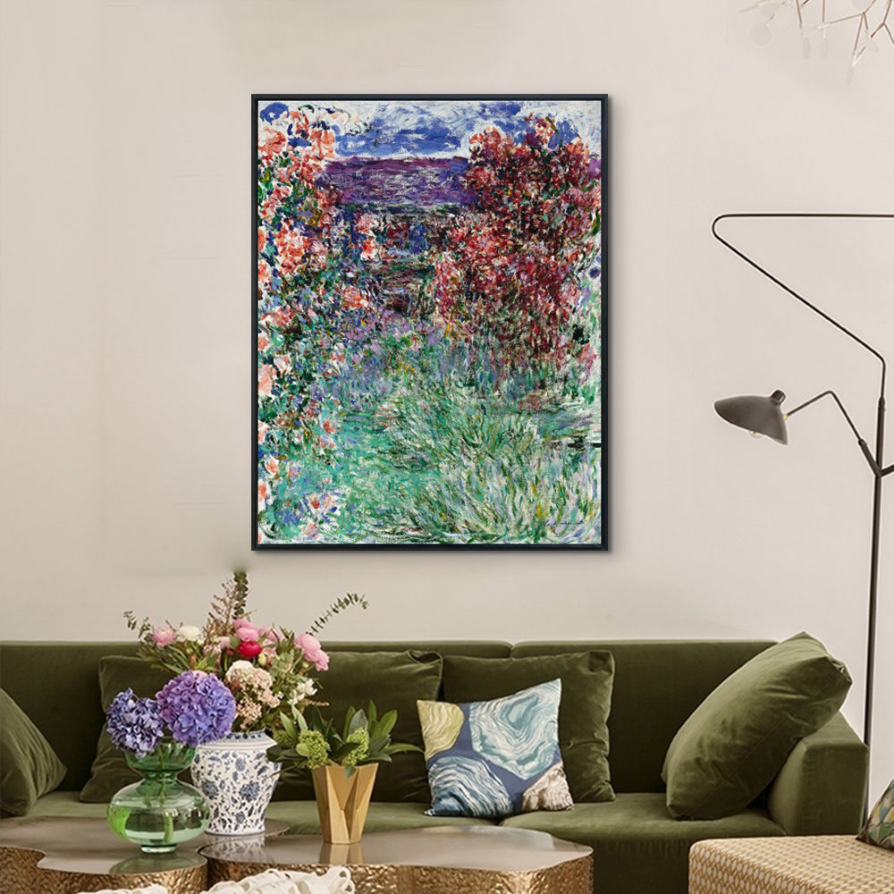 The House among the Roses,1925 by Claude Monet Wall Art