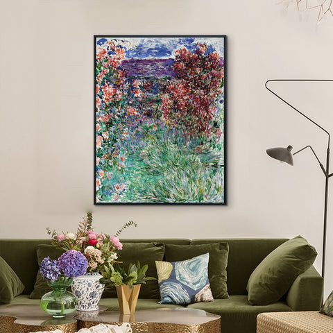 The House among the Roses,1925 by Claude Monet Wall Art