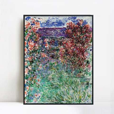 The House among the Roses,1925 by Claude Monet Wall Art